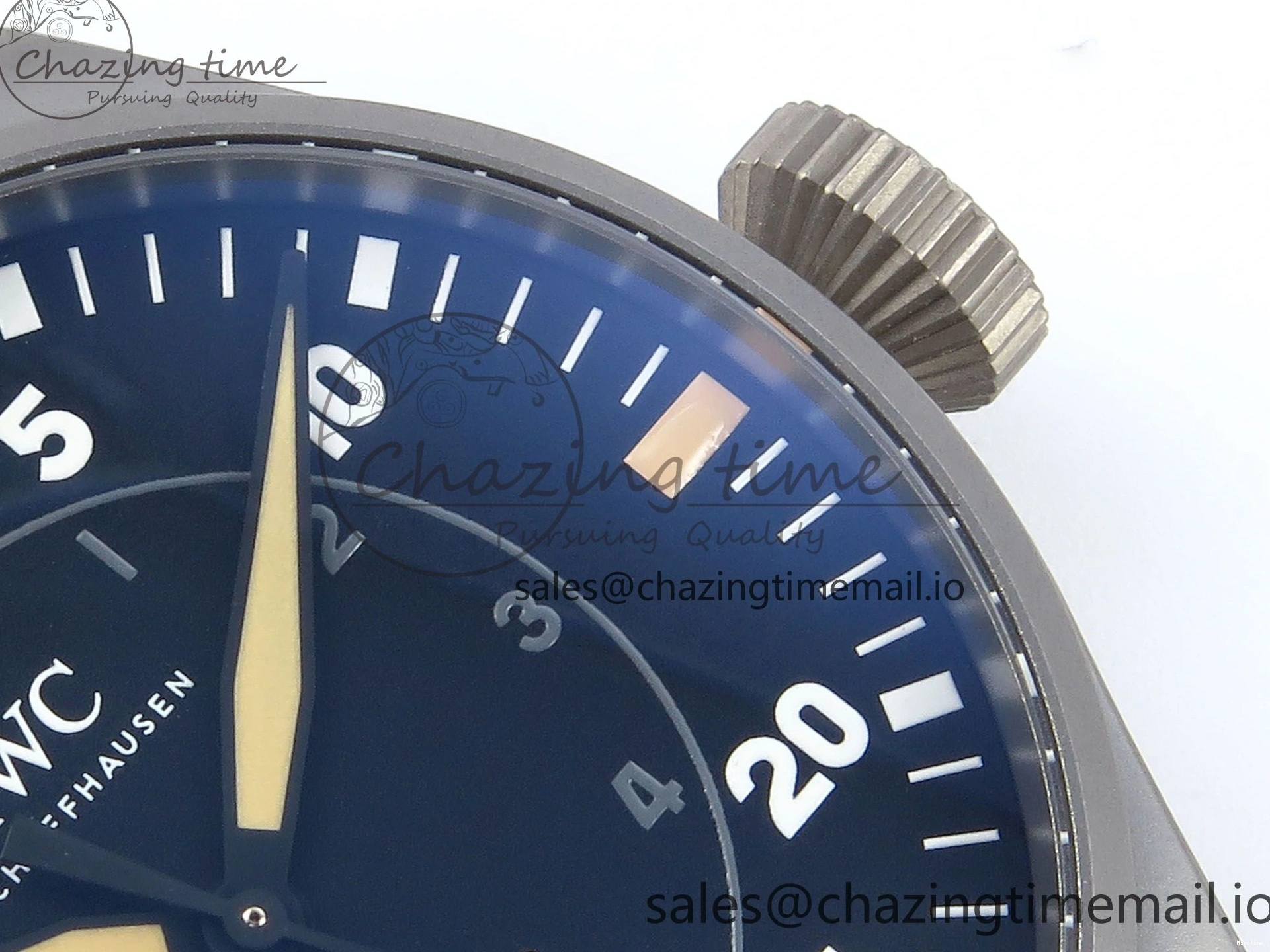 MIROTIME 0415 Big Pilot IW329701 M+F 1:1 Best Edition Black Dial on Brown Leather Strap MY RelaxedFit 7005